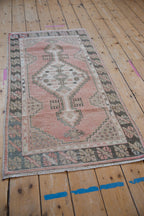 2.5x5 Vintage Distressed Oushak Rug Runner