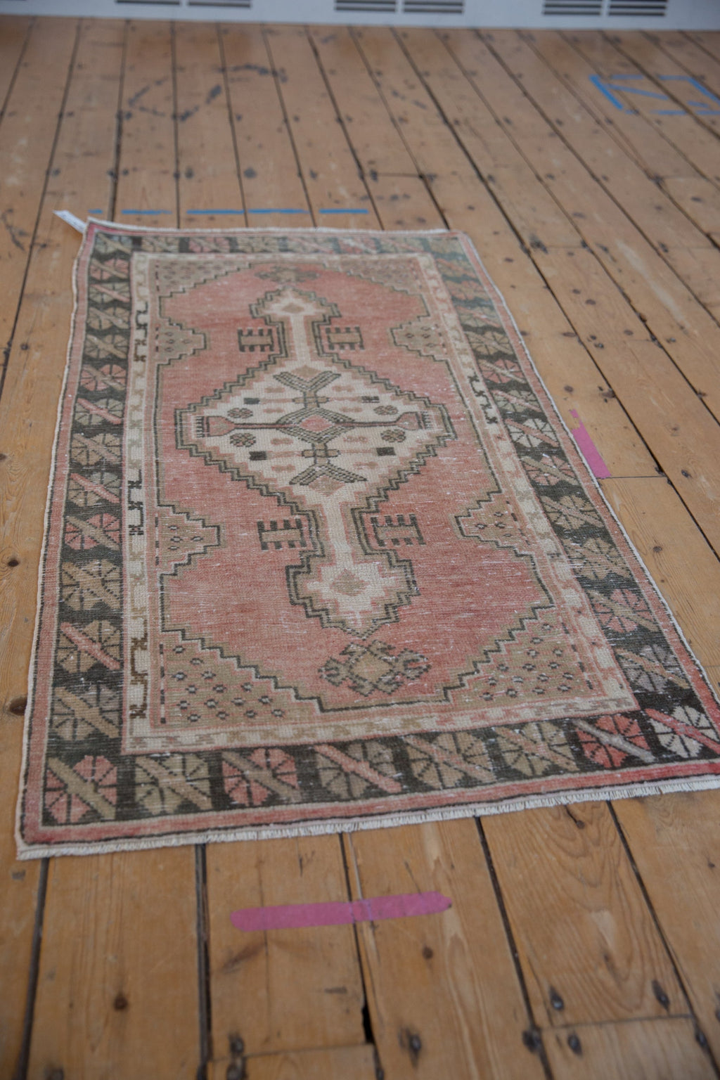 2.5x5 Vintage Distressed Oushak Rug Runner
