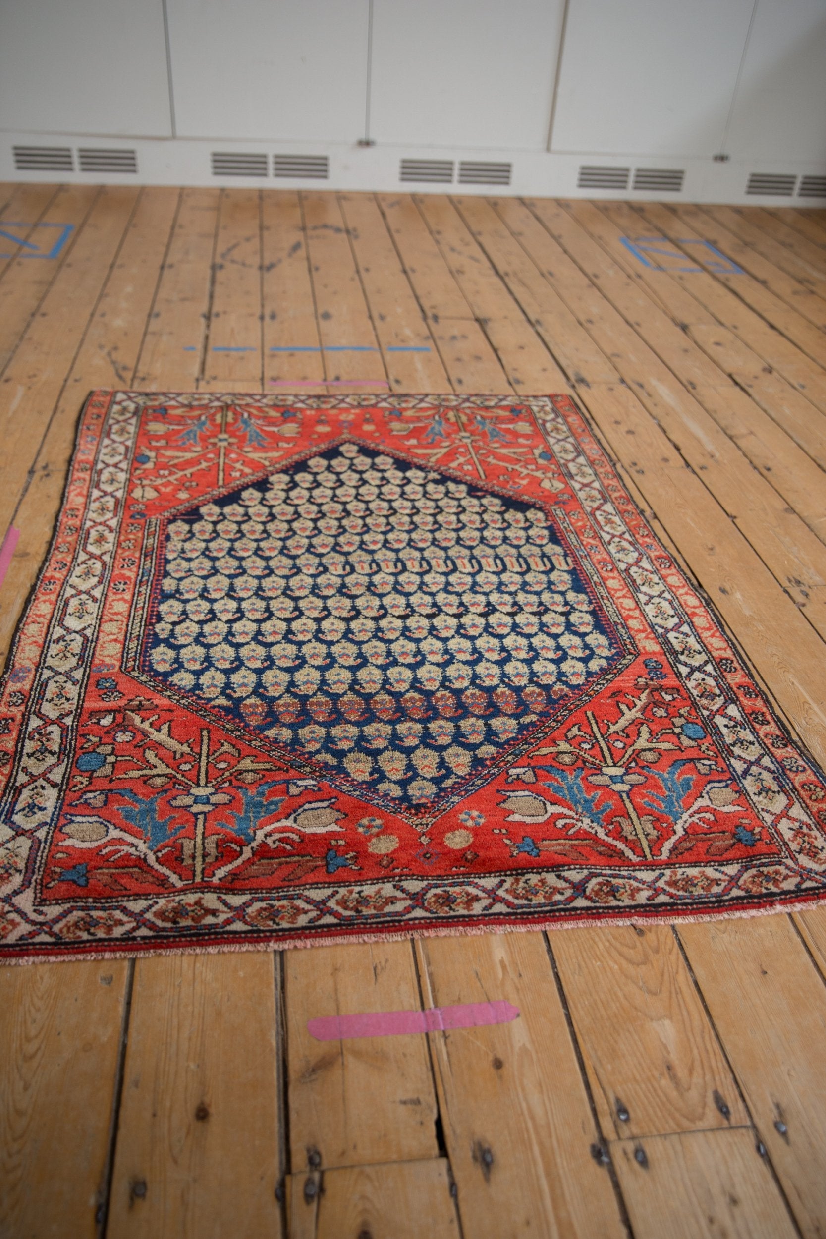 3.5x4.5 Vintage Malayer Square Rug