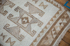 3x11.5 Vintage Distressed Kurd Rug Runner