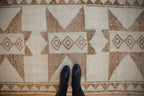 3.5x11.5 Vintage Distressed Kurd Rug Runner