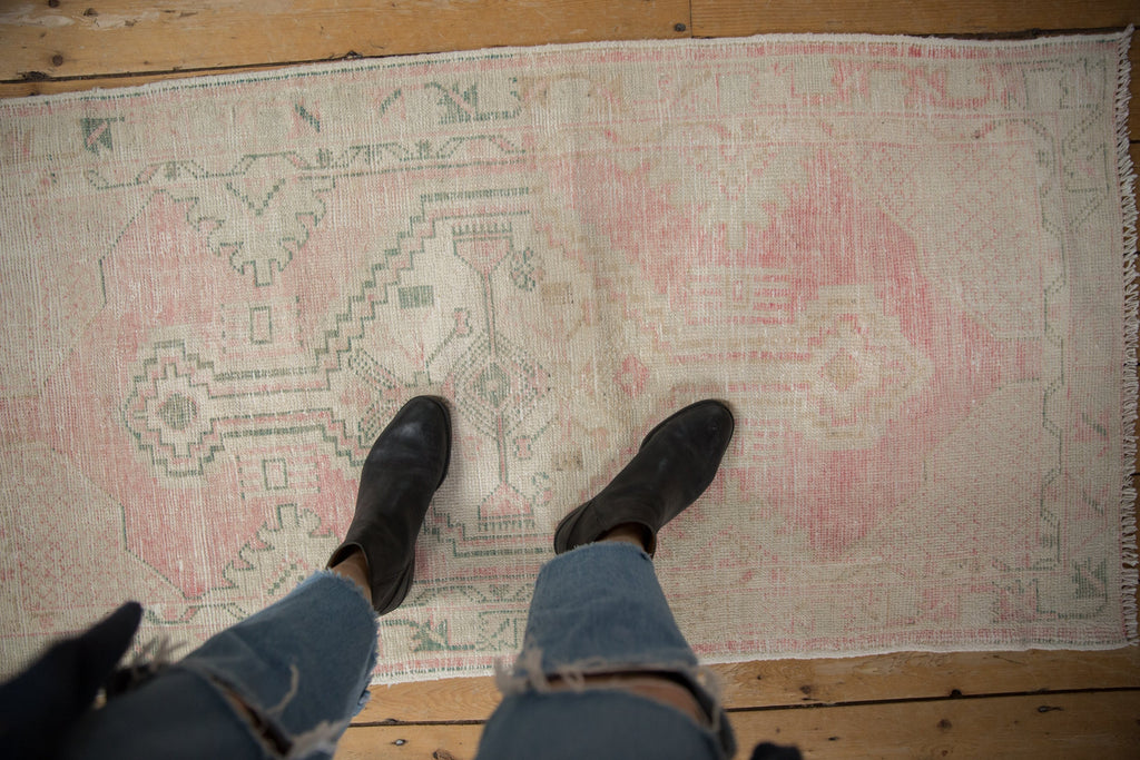2.5x5 Vintage Distressed Oushak Rug Runner