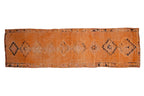 3x10 Vintage Distressed Kurd Rug Runner