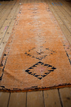 3x10 Vintage Distressed Kurd Rug Runner