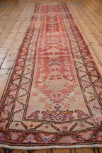 3x13.5 Vintage Distressed Kurd Rug Runner