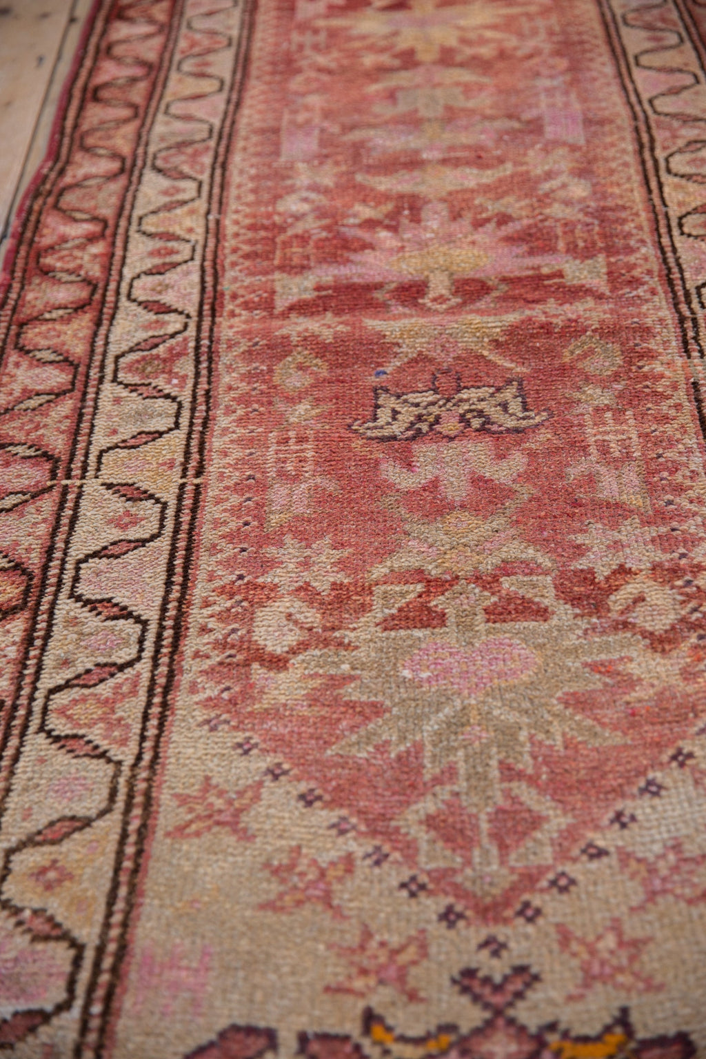 3x13.5 Vintage Distressed Kurd Rug Runner