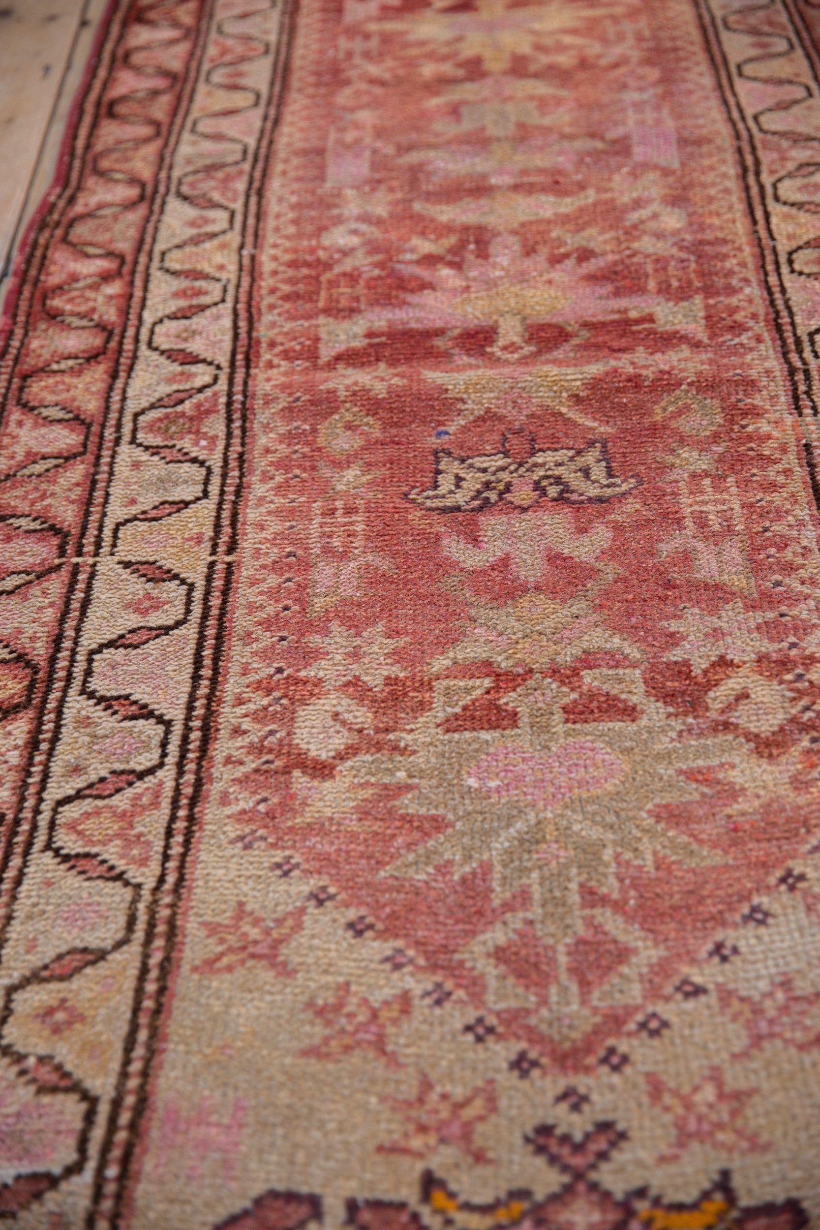 3x13.5 Vintage Distressed Kurd Rug Runner