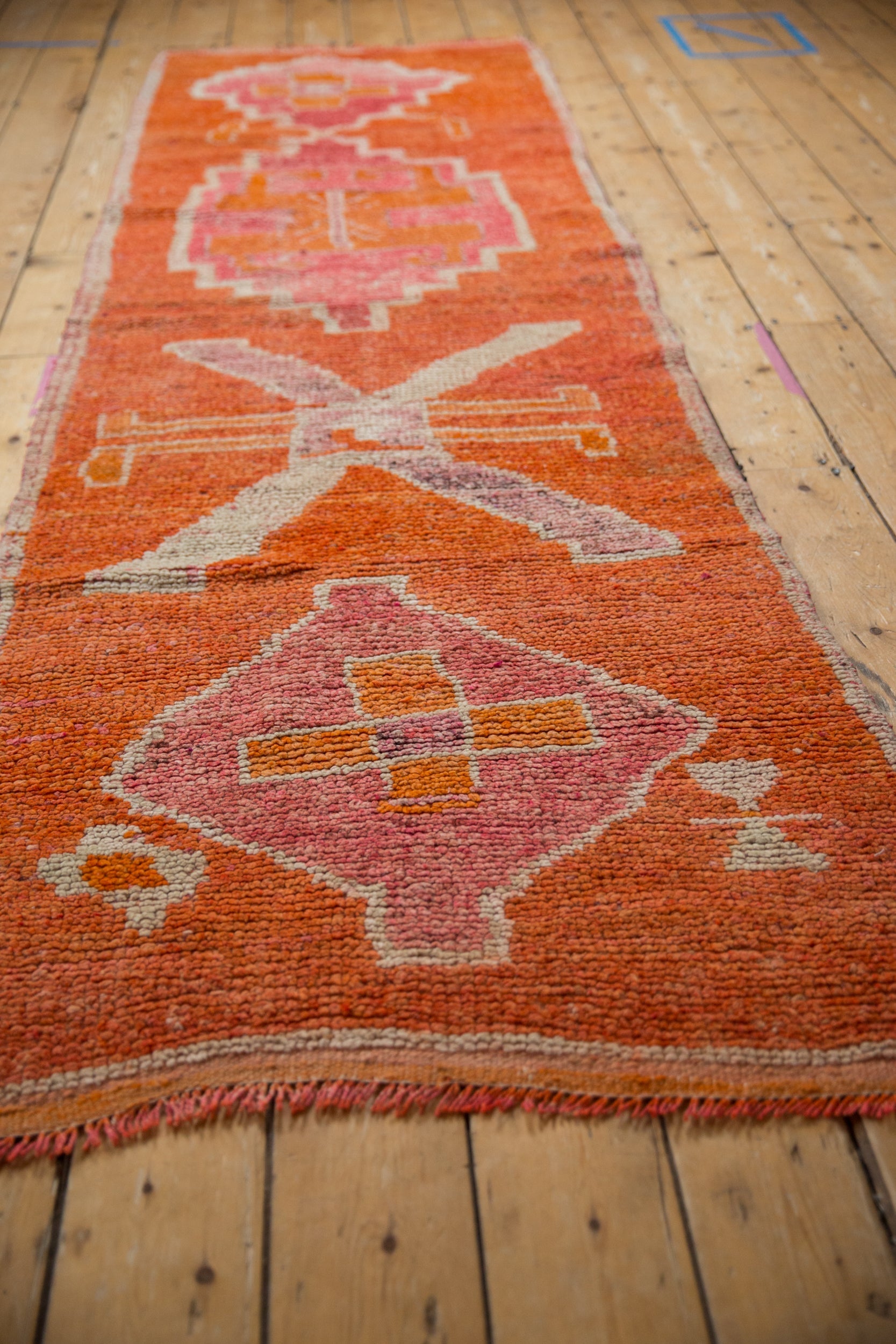 3x9.5 Vintage Distressed Kurd Rug Runner