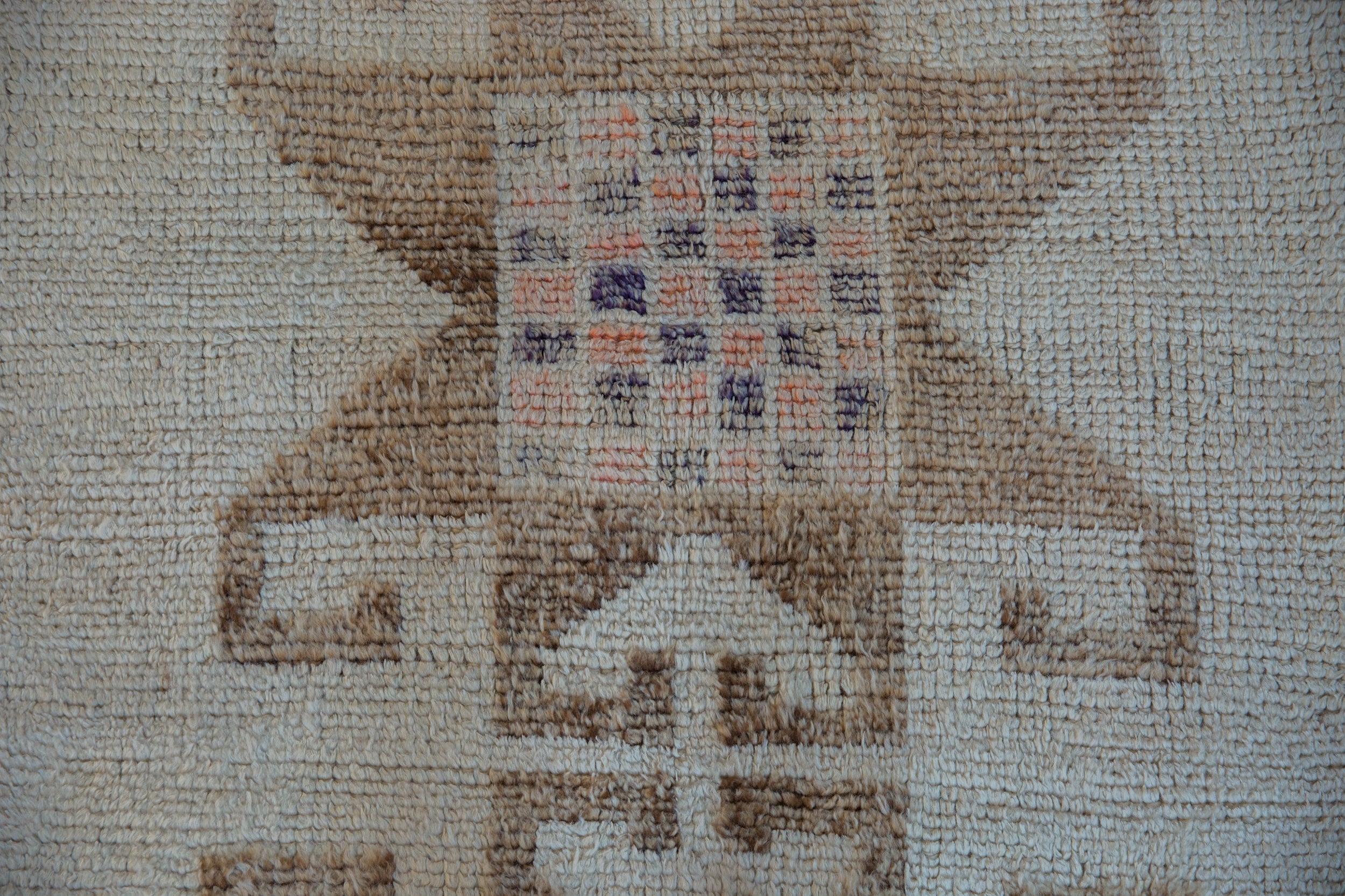 3x11.5 Vintage Distressed Kurd Rug Runner