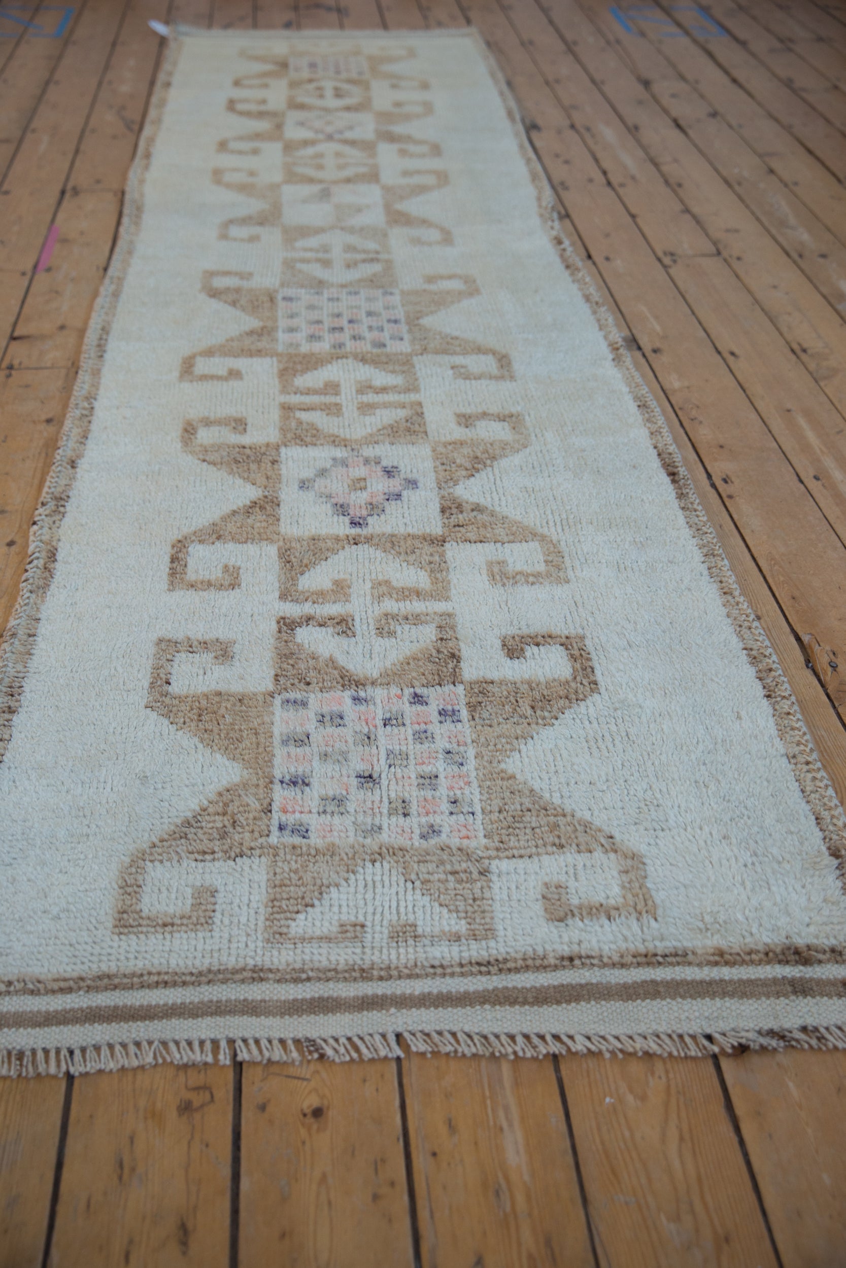 3x11.5 Vintage Distressed Kurd Rug Runner