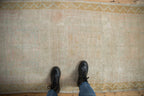 3.5x9.5 Vintage Distressed Oushak Rug Runner