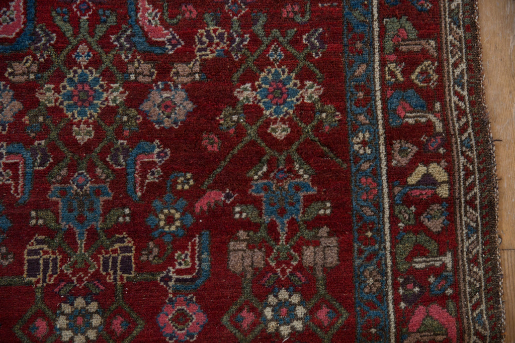 4x5.5 Vintage Kurdish Hamadan Rug