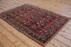 4x5.5 Vintage Kurdish Hamadan Rug