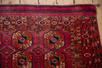 3.5x4 Vintage Turkmen Square Rug