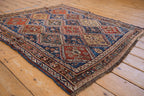 4x4.5 Antique Qashqai Square Rug