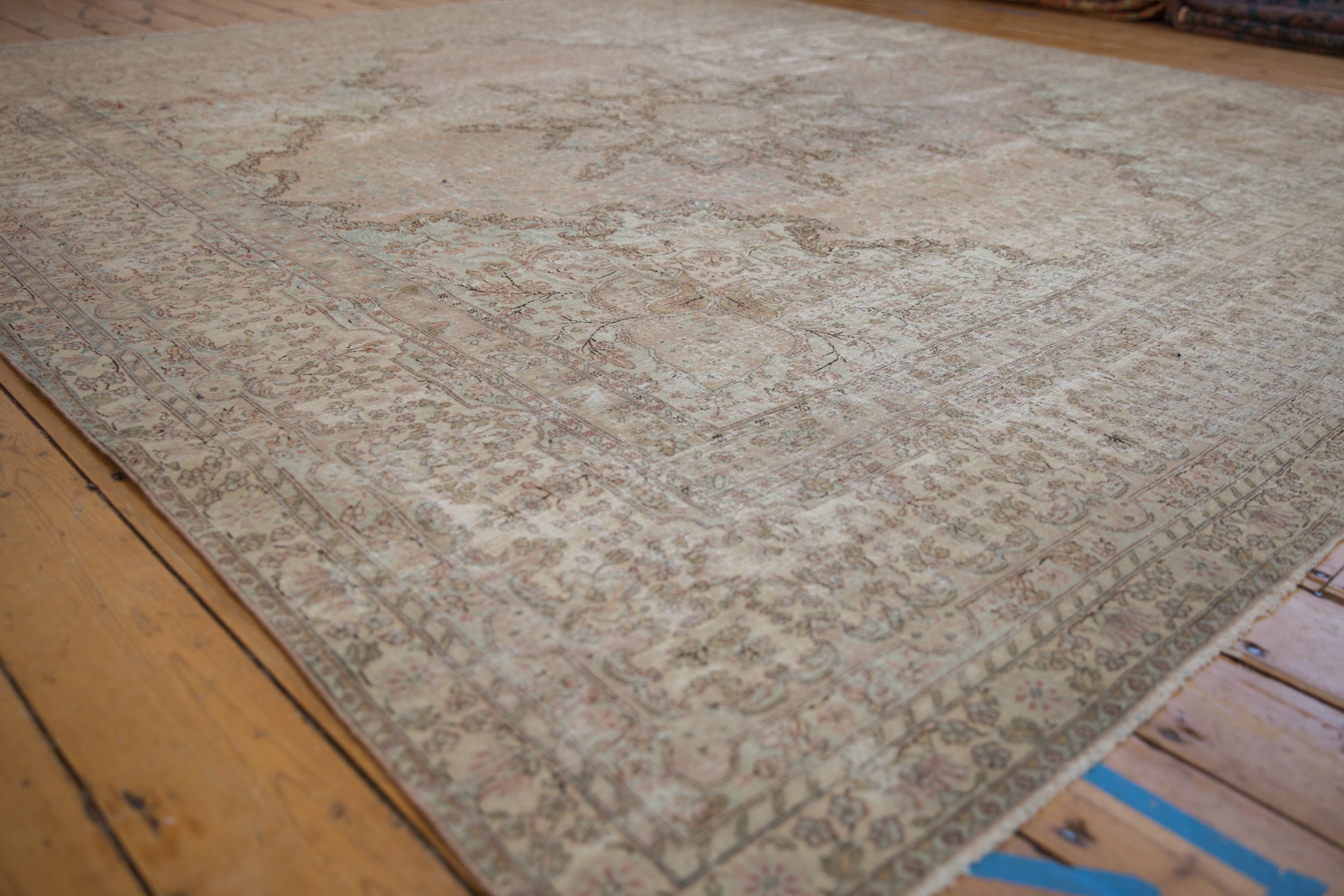 9.5x10 Vintage Fine Distressed Cyrus Crown® Kerman Square Carpet