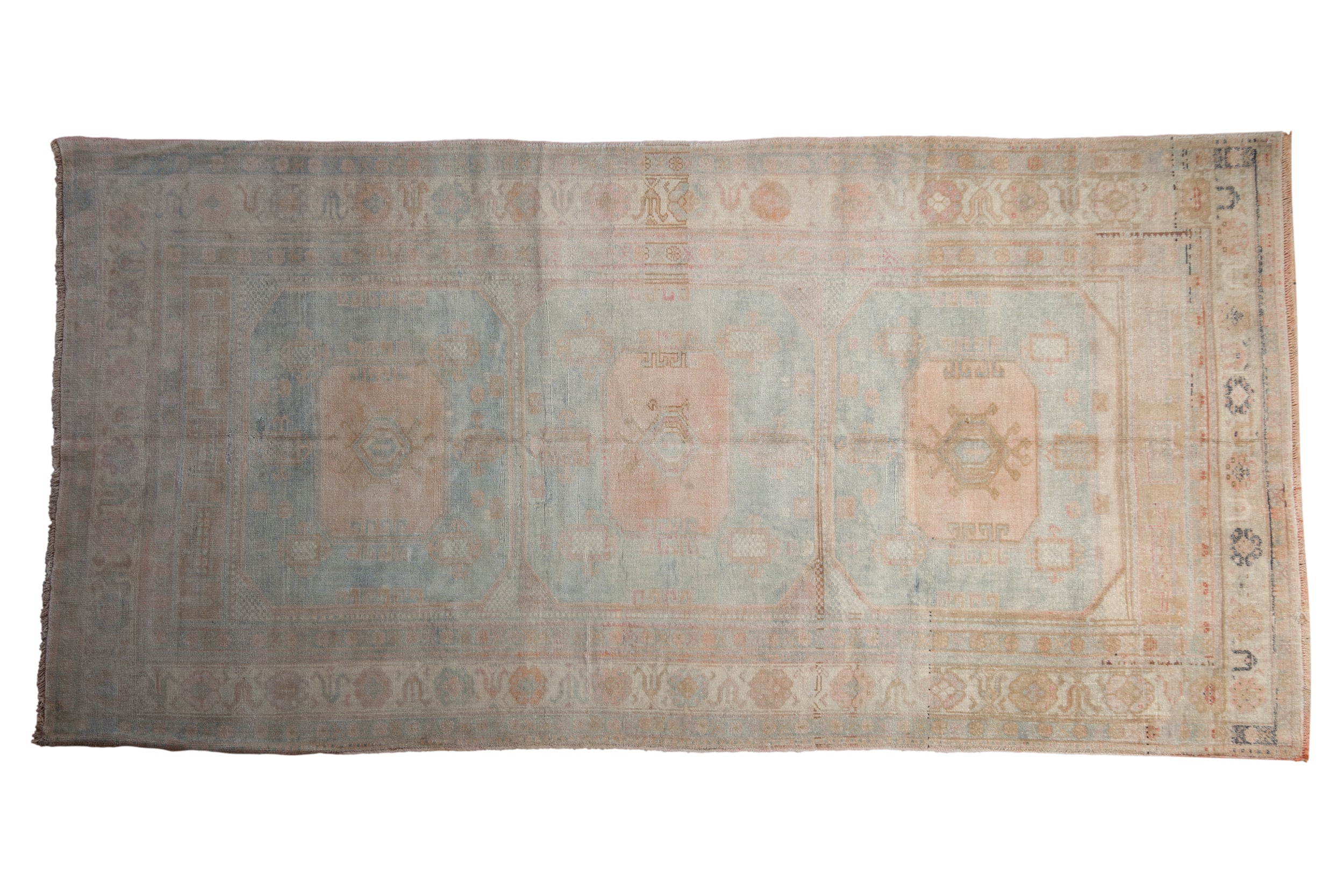 4x8 Vintage Distressed Oushak Rug Runner