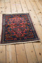 2x2.5 Vintage Fine Mehreban Square Rug Mat