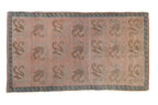 2.5x4.5 Vintage Distressed Oushak Rug