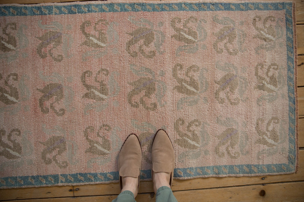 2.5x4.5 Vintage Distressed Oushak Rug