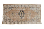 2.5x5 Vintage Distressed Oushak Rug Runner