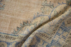 6x9.5 Vintage Distressed Oushak Carpet