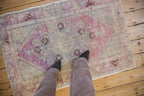 2.5x4 Vintage Distressed Oushak Rug