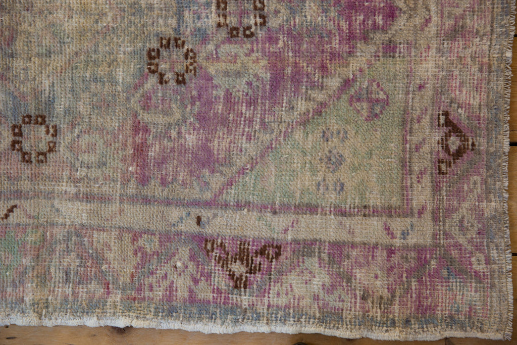 2.5x4 Vintage Distressed Oushak Rug