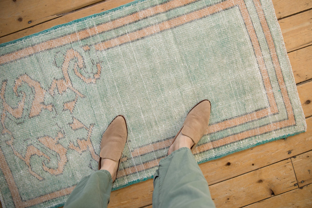 2.5x4.5 Vintage Distressed Oushak Rug