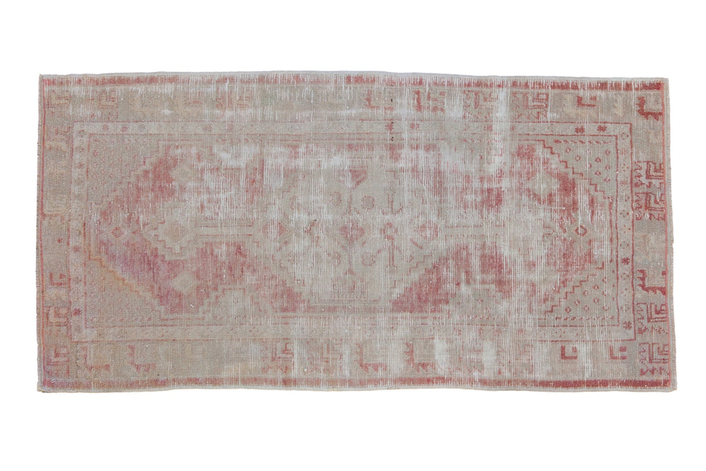 2.5x5 Vintage Distressed Oushak Rug Runner