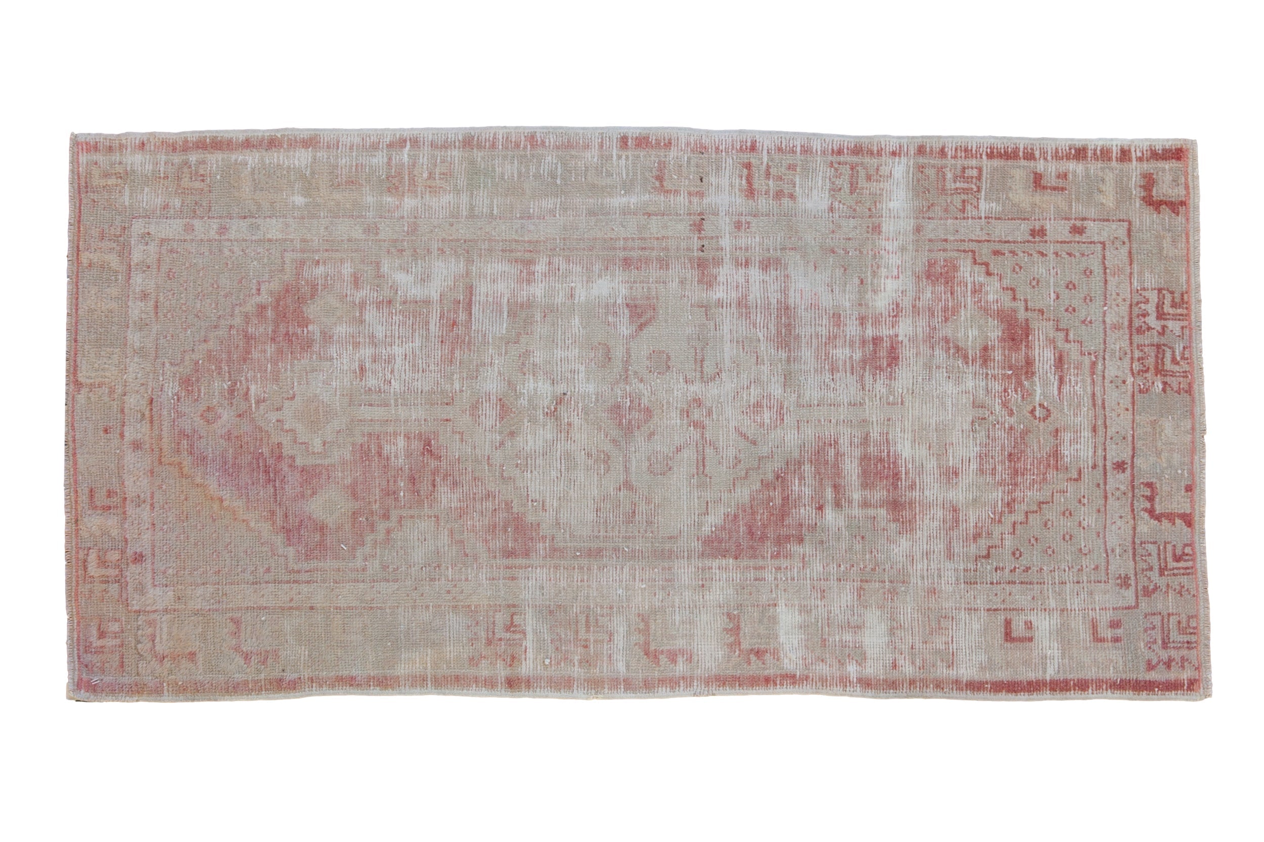 2.5x5 Vintage Distressed Oushak Rug Runner