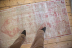 2.5x5 Vintage Distressed Oushak Rug Runner