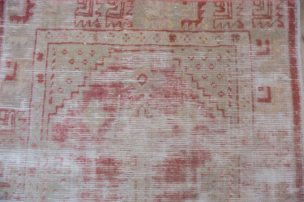 2.5x5 Vintage Distressed Oushak Rug Runner