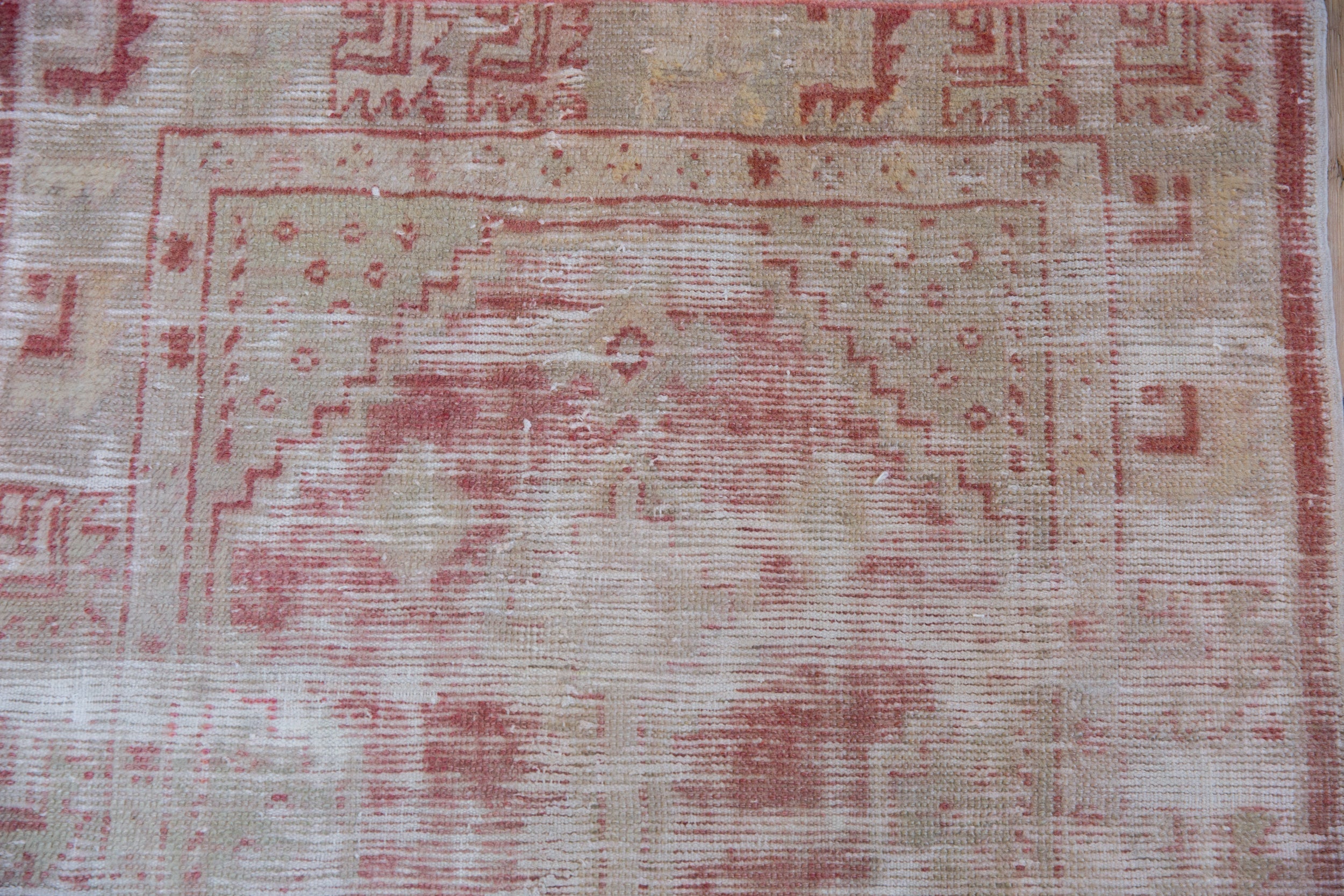 2.5x5 Vintage Distressed Oushak Rug Runner
