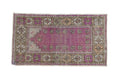 2x4 Vintage Distressed Oushak Rug Runner