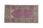 2x4 Vintage Distressed Oushak Rug Runner