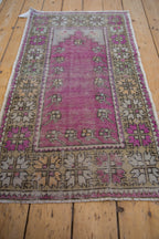 2x4 Vintage Distressed Oushak Rug Runner