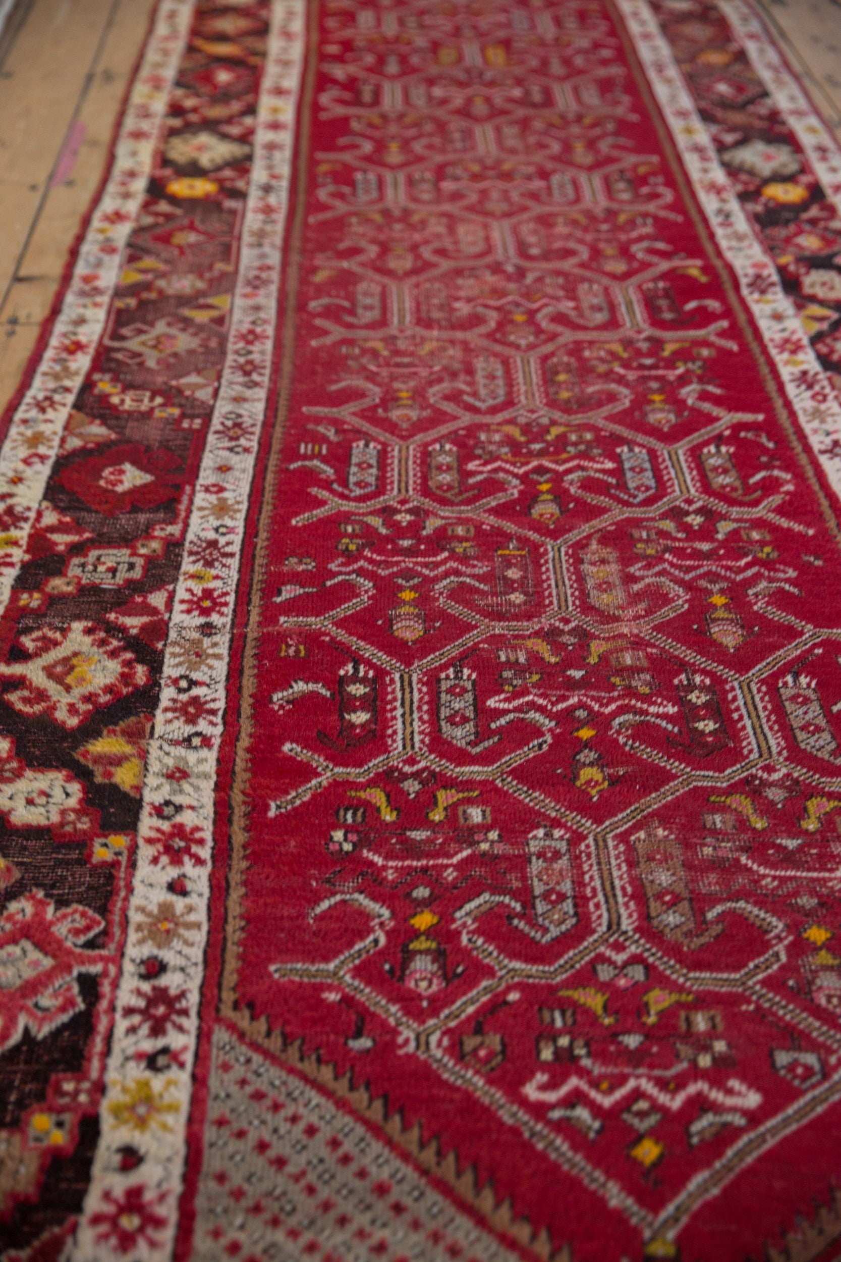 3.5x13 Vintage Anatolian Rug Runner