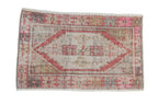 2.5x4 Vintage Distressed Oushak Rug