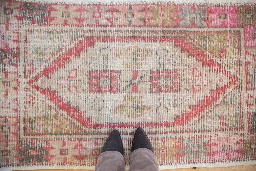 2.5x4 Vintage Distressed Oushak Rug