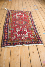 2.5x4.5 Vintage Fine Karaja Rug