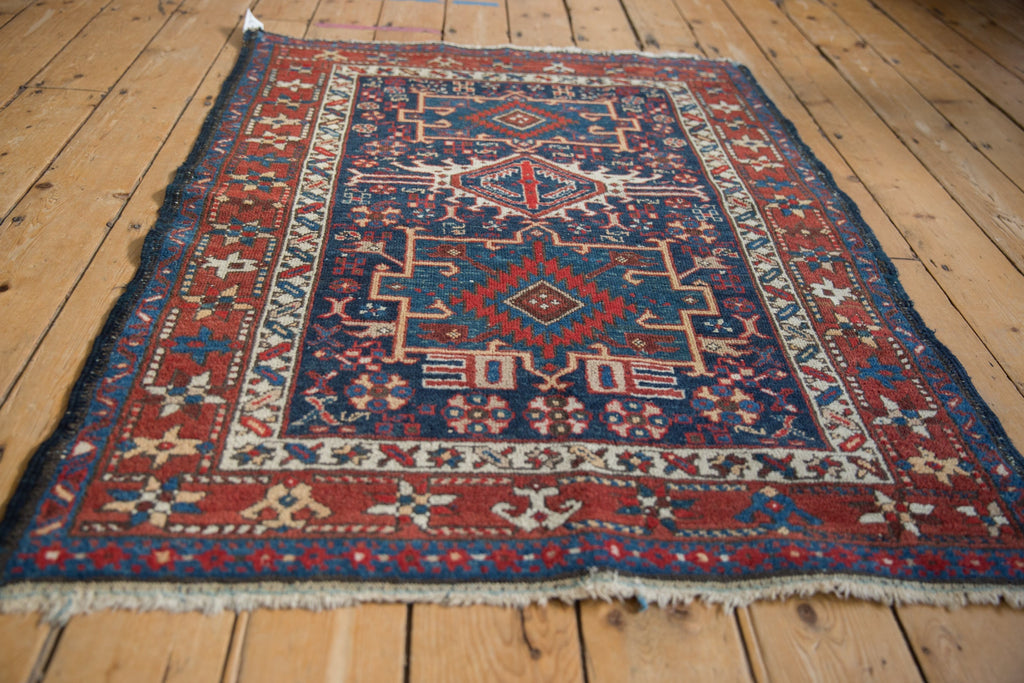 3.5x4.5 Vintage Karaja Square Rug