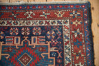 3.5x4.5 Vintage Karaja Square Rug