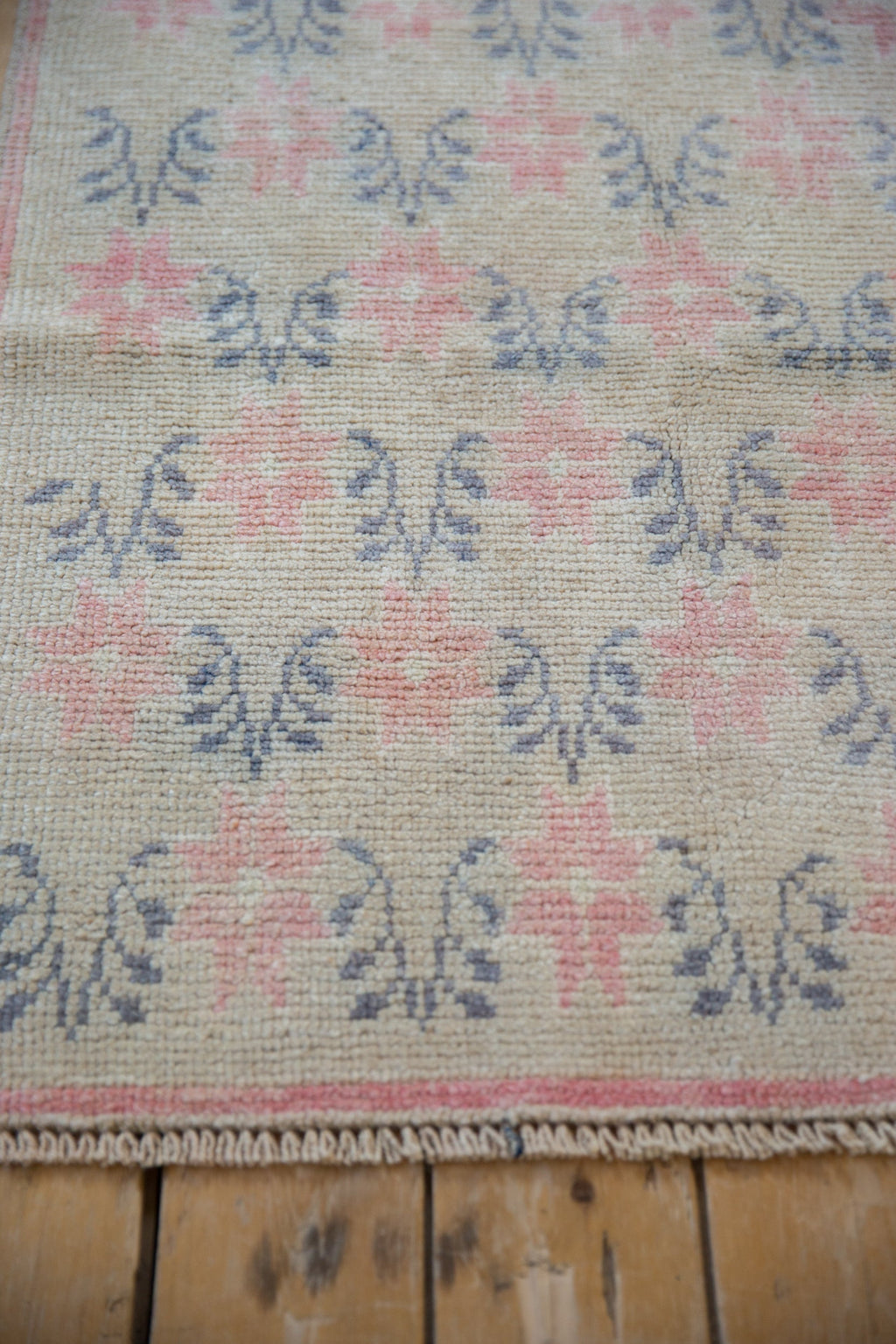 3x7.5 Vintage Distressed Oushak Rug Runner