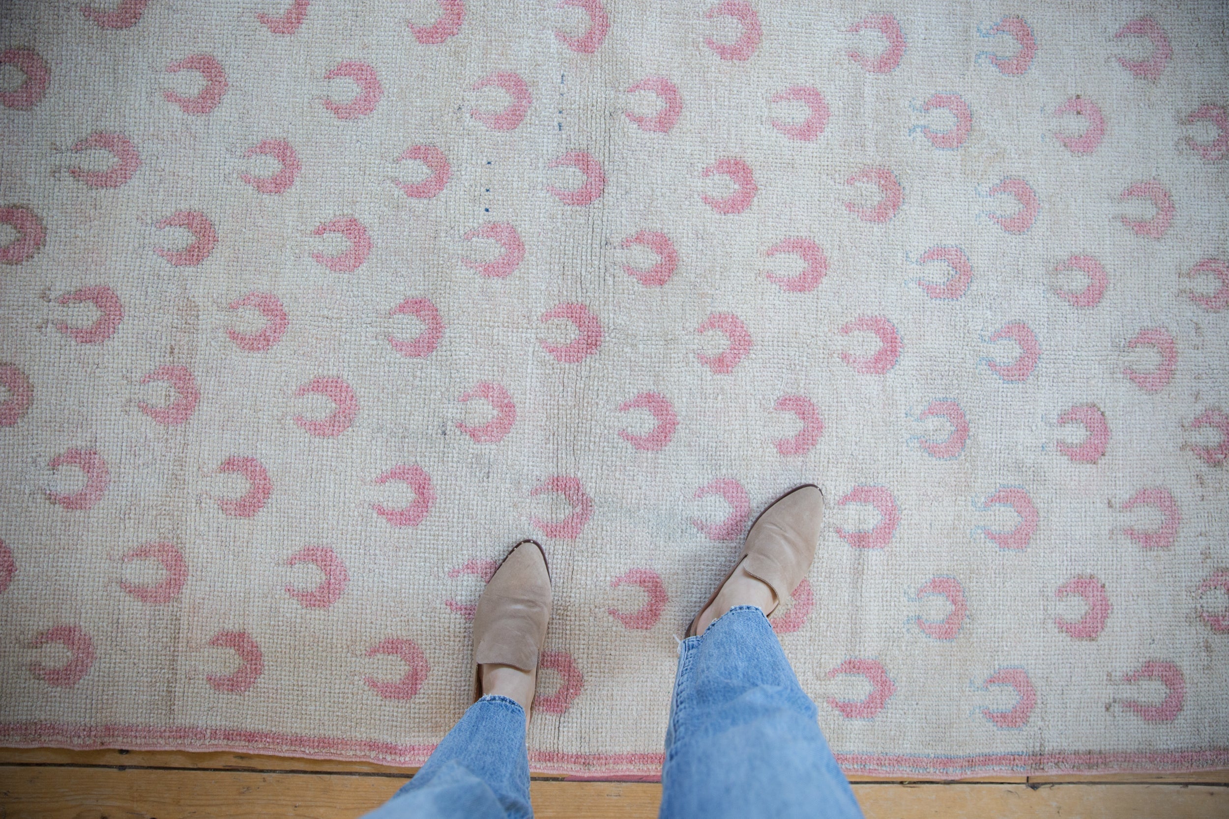 4x7 Vintage Distressed Oushak Rug