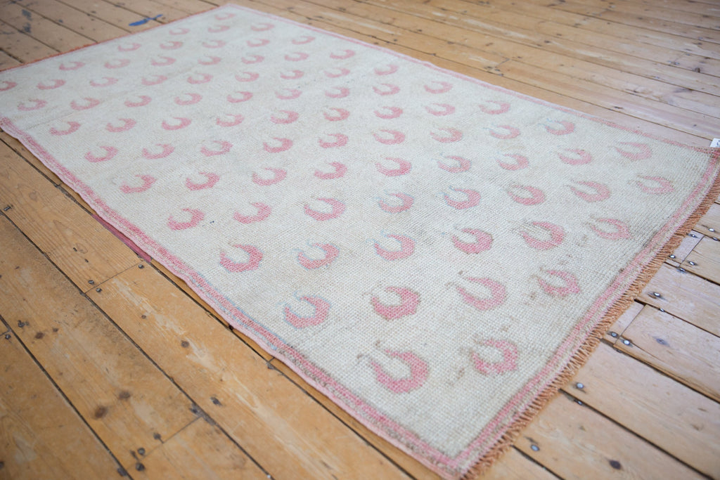 4x7 Vintage Distressed Oushak Rug