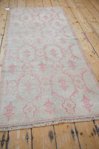 2.5x6.5 Vintage Distressed Oushak Rug Runner