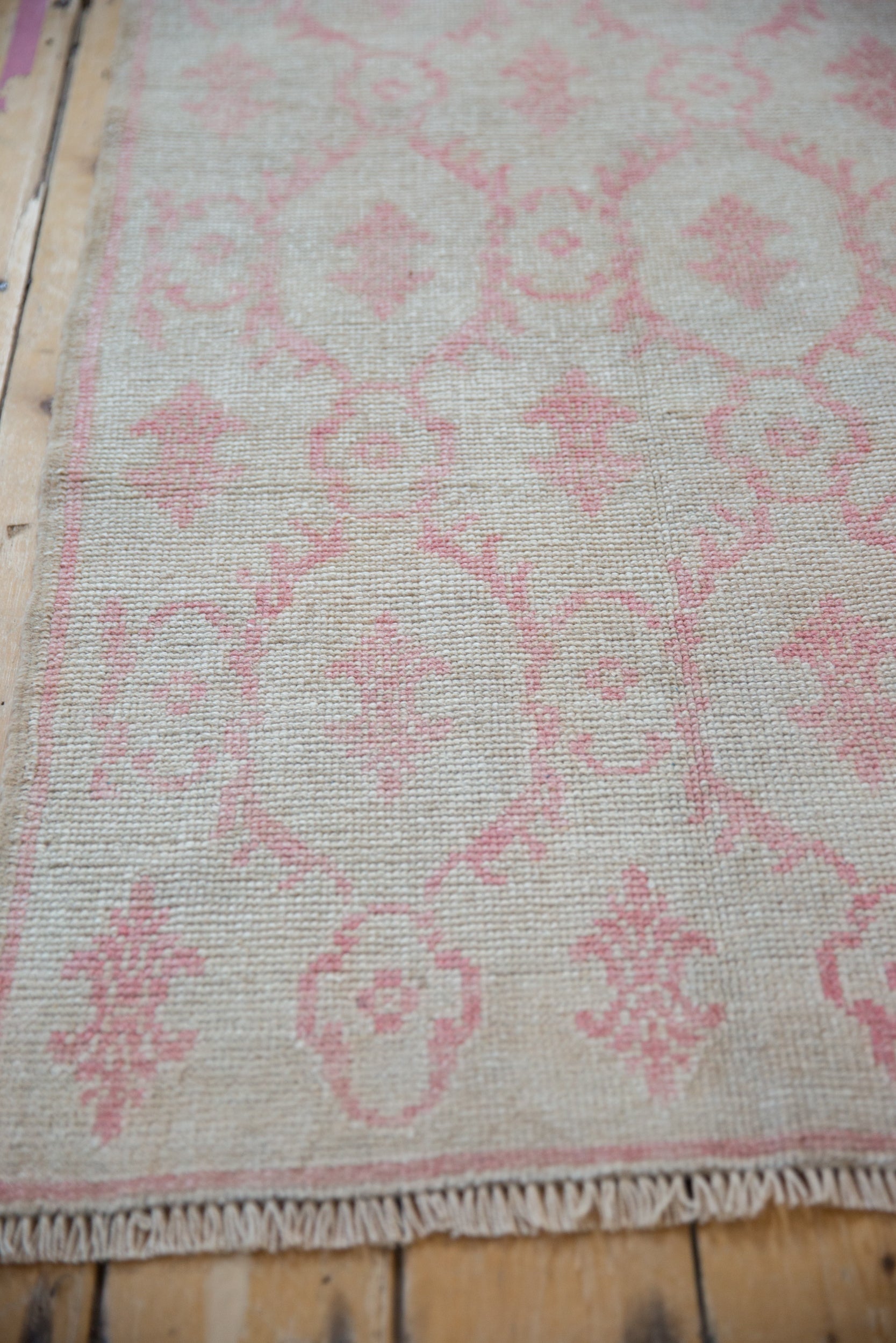 2.5x6.5 Vintage Distressed Oushak Rug Runner