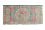 2x4.5 Vintage Distressed Oushak Rug Runner