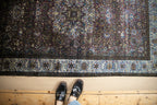 4x7 Antique Silk Kashan Rug